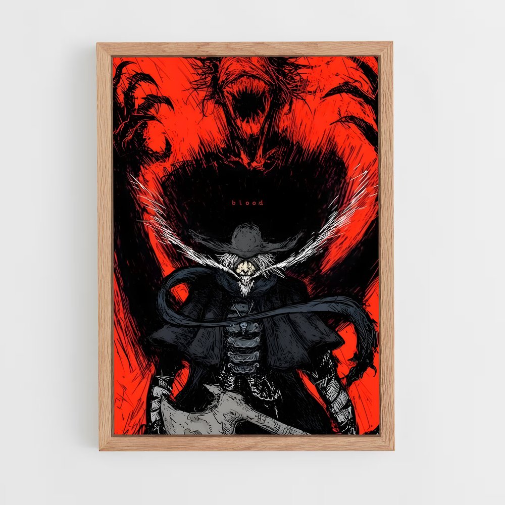 Poster Le Démon Sombre – affiche Bloodborne (vue 4)